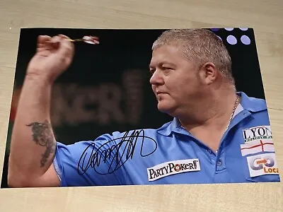 Darryl Fitton Dart BDO WDF Player Signed Signed Autograph Photo 20x30 • £34.06