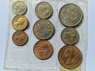 1953 Penny Queen Elizabeth 2nd Coronation Coin Set • £8.65