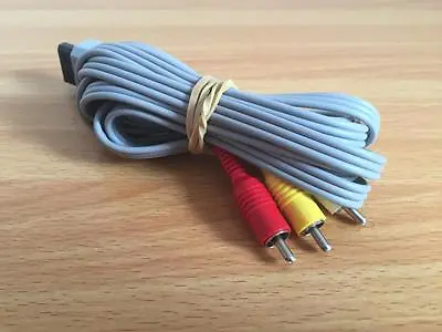 OFFICIAL Nintendo Wii AV Cable | Scart TV Wire RCA Composite Lead | RVL-009  • £3.95