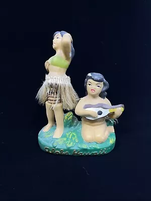 Vintage Early Hula Girls Nodder Ukulele Aloha Hawaii Tiki Polynesian Pop • $33