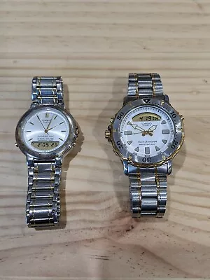 Casio Vintage Analog-Digital Watch Lot - 2 Pieces (AB-110/AD-713) • $0.99