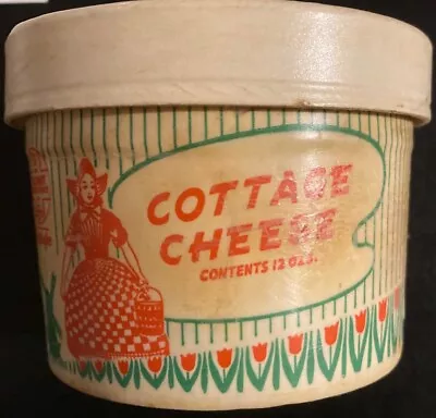 1960s Coopers Forty Fort Dairy Cottage Cheese Container New Old Stock DallasPA. • $5.99