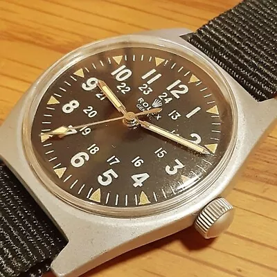 Rolex Military Hand-wound Men's Watch Vietnam War US Military Working Item • $1200