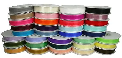 7/8  Organza SATIN EDGE Sheer Ribbon 100% Nylon Choose Color & Yards Amount • $1.40