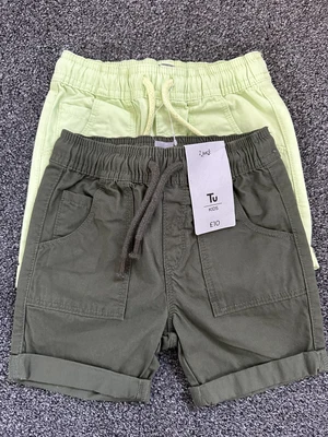 £1.50 • Buy Boys Shorts 2 Pack New With Tags 18-24 Months 1.5-2 Years TU