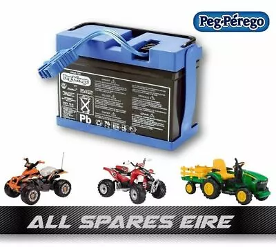 £79.95 • Buy Genuine Peg Perego 12volt 8ah Replacement Battery John Deere Tractor Battery