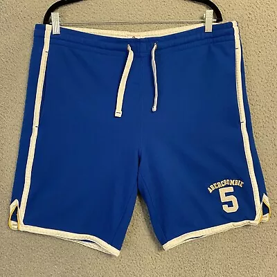 Vtg Abercrombie & Fitch Mens Reversible Gym Basketball Shorts Size S Blue Y2K • $14.99