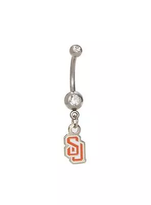 Syracuse University Body Jewelry Stainless Steel Curved Navel Barbell Belly Ring • $7.50