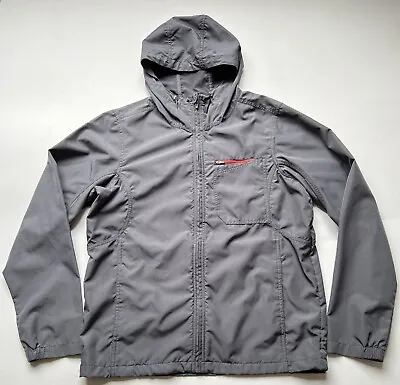 PrAna Men’s Lightweight Polyester Full Zip Hooded Jacket Gray • $29.99