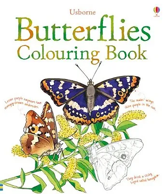 Butterflies Colouring Book (Nature Colouring Books) By Megan Cullis Jenny Coop • £2.51