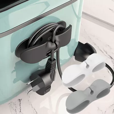 5/10X Cable Winder Wrap Cord Organizer For Kitchen Appliances Cord Wrapper Clips • £3.40