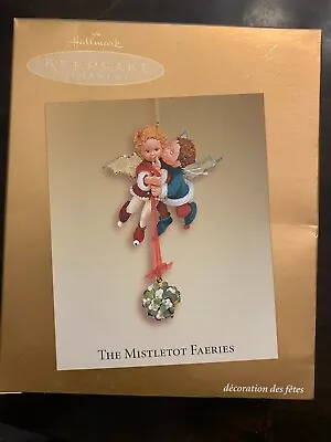 HALLMARK ORNAMENT - The Mistletoe Fairies - CLUB EXCLUSIVE - 2003  • $8.20