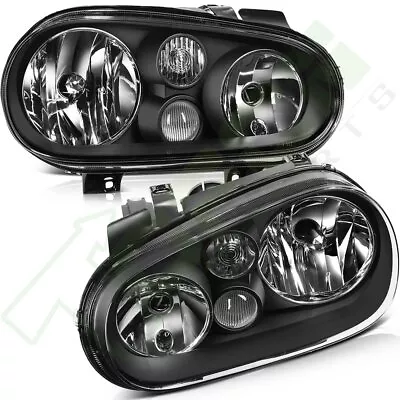 For 1999-2006 Volkswagen VW Golf Headlights Assembly Replacement Black Housing • $68.99