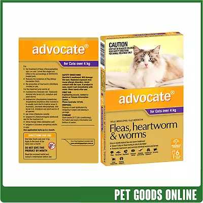 Advocate Cat Over 4Kg Large Purple 6 Pack • $108.16