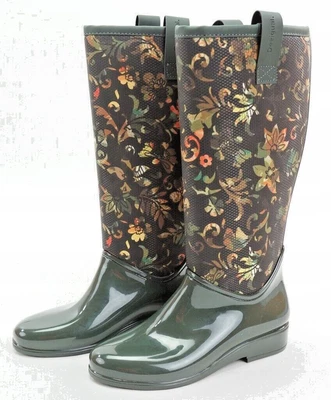 £95.74 • Buy Rubber Boots Desigual Green Flowers Size 38