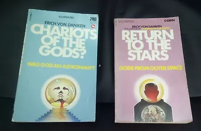 Chariots Of The Gods & Return To The Stars By Erich Von Dankien Corgi Paperbacks • £11.99