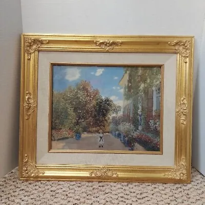 Claude Monet Print The Artist's House In Ornate Gold Frame By Windsor Art • $149
