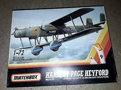 Matchbox 1:72 Handley Page Heyford Aircraft Model Kit. Complete/Boxed! • £14.99