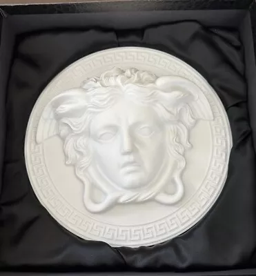 Versace Rosenthal Medusa Gorgona Porcelain White Wall Plaque Plate • $429.99