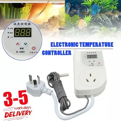 $28.89 • Buy Digital Thermostat Controller Heat Mat Lamp Incubator For Snake Lizard Reptile