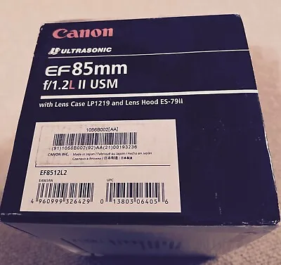 Brand New* Canon Ef 85mm F1.2l Ii  Usm Lens *in Scotland • £949