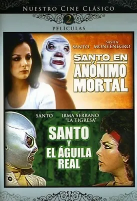 $9.99 • Buy Santo En Anonimo Mortal/Santo Y El Aguila Real Like New DVD/ FREE SHIPPING!