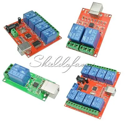 1/2/4/8 Ch 5V 10V USB Relay Programmable Computer Control Relay For Smart Home • $7.30