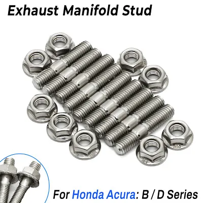 For Honda Stainless Exhaust Manifold Stud Acura B/D Series Civic Integra B18 B20 • $10.99
