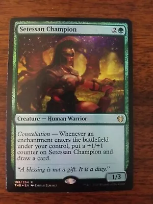 MTG Magic The Gathering Near Mint Theros Beyond Death: Setessan Champion FOIL • $2.90