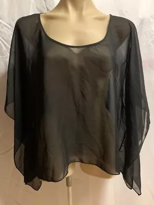 SUPRE Sheer Rectangular Kaftan Top  (Size XL) - BNWT RRP $20 • $14.50