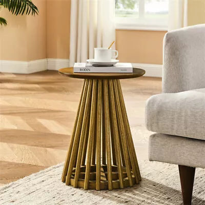 Modern Solid Wood Round Coffee Table Simple Style Coffee Table For Office Home • $105