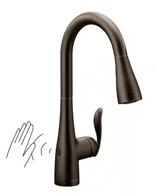 Moen Arbor 7594EWORB Touchless Single-Handle Pull-Down Kitchen Faucet - ORB • $399.99