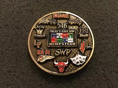 Hempstead Village Police Gang Intelligence Unit Non Ypd Challenge Coin    • $10.50