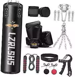 Punching Bag For Adults Unfilled 4ft PU Leather 6 In 1 Boxing Bag Set 80lb  • $88.09