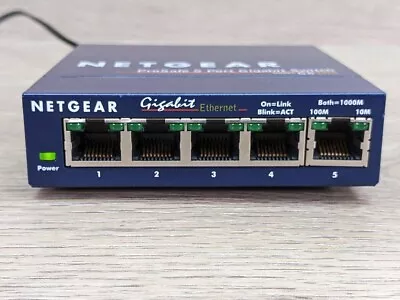 NetGear ProSafe GS105 V4 5-Port Gigabit   Ethernet Switch ~ FREE S/H • $17