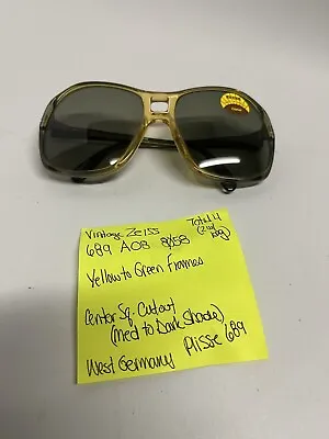 Zeiss Marwitz Vintage 689 8058 Sunglasses Germany Yellow Oval • $30.53