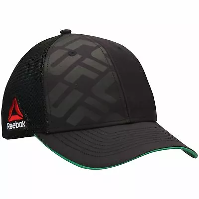 Mens Reebok UFC Meshback Trucker Snapback Hat - Black | Green • $19.99