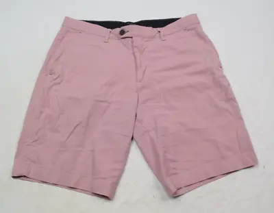 Ted Baker Shorts Mens 33 Red Cotton Stretch Knit 9  Casual Cotton Stretch • $17.97