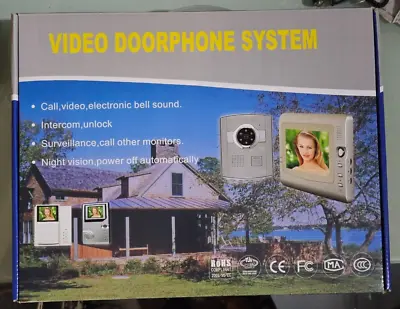 Door Phone VIDEO DOORPHONE SYSTEM  Intercom Camera  NEW  Open Box • $54.63