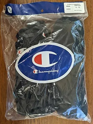  Champion Pack Of 6 Pair Of Mens Ankle Socks Black  Size 6-12 New In Package • $15.99