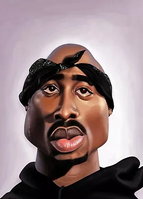 New Tupac Shakur 2Pac Music Wall Art Poster OR Canvas Size A4 To A1 • $8.50