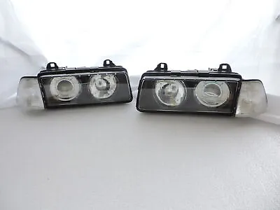 Hella Glass Lens Projector Headlight+Clear Corner Lights For BMW E36 2D COUPE • $298