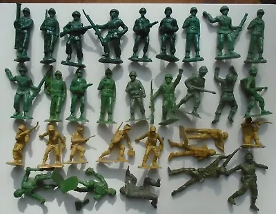 Lot Of 31 Vintage Marx Ideal Bergen & Timmee Soldiers/GIs/Marines • $7.99