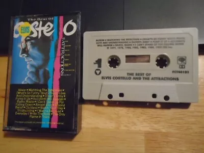 RARE OOP Elvis Costello CASSETTE TAPE Best Of 1985 DARYL HALL Chet Baker Squeeze • $7