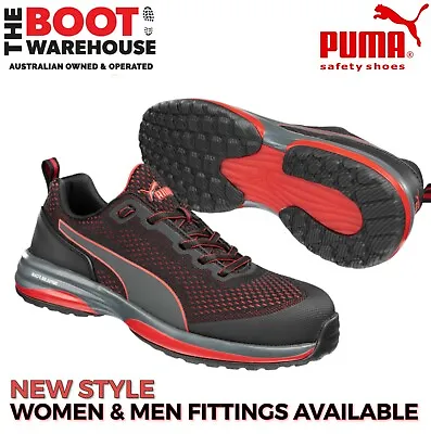 $145.95 • Buy Puma Speed 644497 Black/Red Composite Safety Toe Runner, Jogger, Shoe LIGHTWEIGH