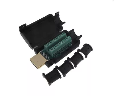 HDMI Male Breakout Board D-Sub Connector W/ Two Piece Backshells Hoods • $5.95