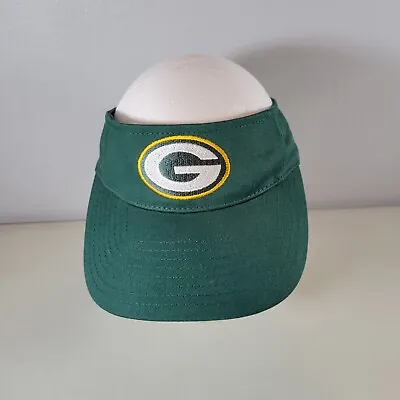 Green Bay Packers Visor NFL Strap Back OS Adjustable Green Yellow And White • $13.68