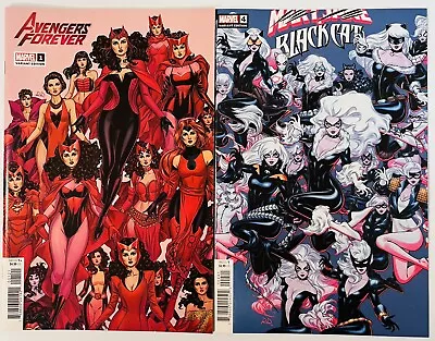 Russell Dauterman Costumes Variants Pair Marvel Avengers Scarlet Witch Black Cat • $17.88