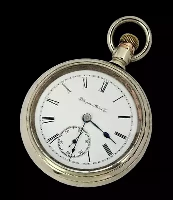 Antique Running Hampden John Hancock Model 3 21j 18s Railroad Grade Pocket Watch • $215