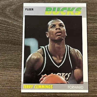 Terry Cummings 1987 Milwaukee Bucks 87-88 Fleer Basketball #23 Of 132 Pack Fresh • $1.02